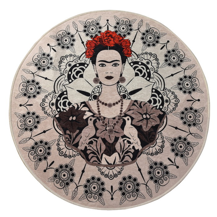 Mijölnir Frida Round (100) Alfombrilla de baño Multicolor